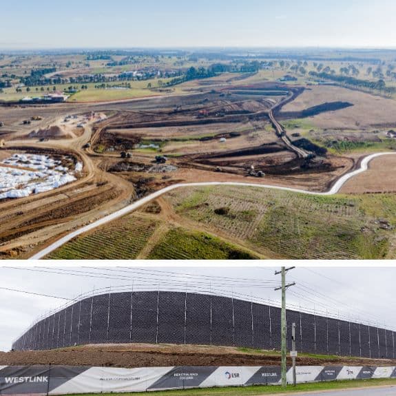 Bulk Earthworks Retaining Wall ESR Westlink Industry Park